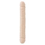 Jr Veined Double Header 12 Inch Bender Dong Flesh Pink