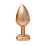 Gleaming Love Pearl Gold Butt Plug Medium