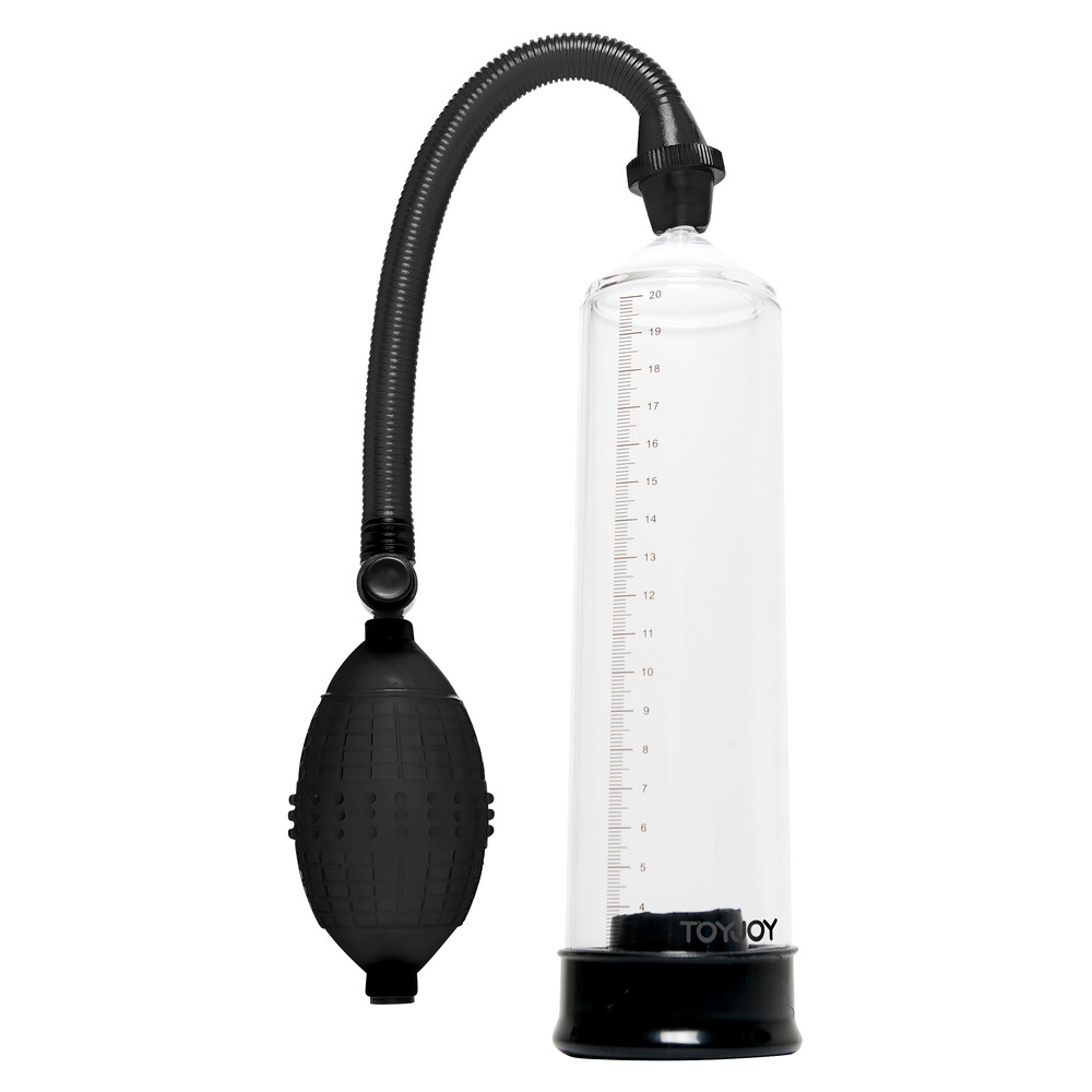 ToyJoy Rock Hard Black And Clear Penis Power Pump ToyJoy Rock Hard Black And Clear Penis Power Pump