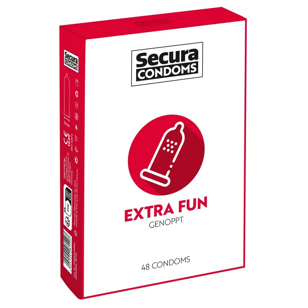 Secura Condoms 48 Pack Extra Fun Secura Condoms 48 Pack Extra Fun