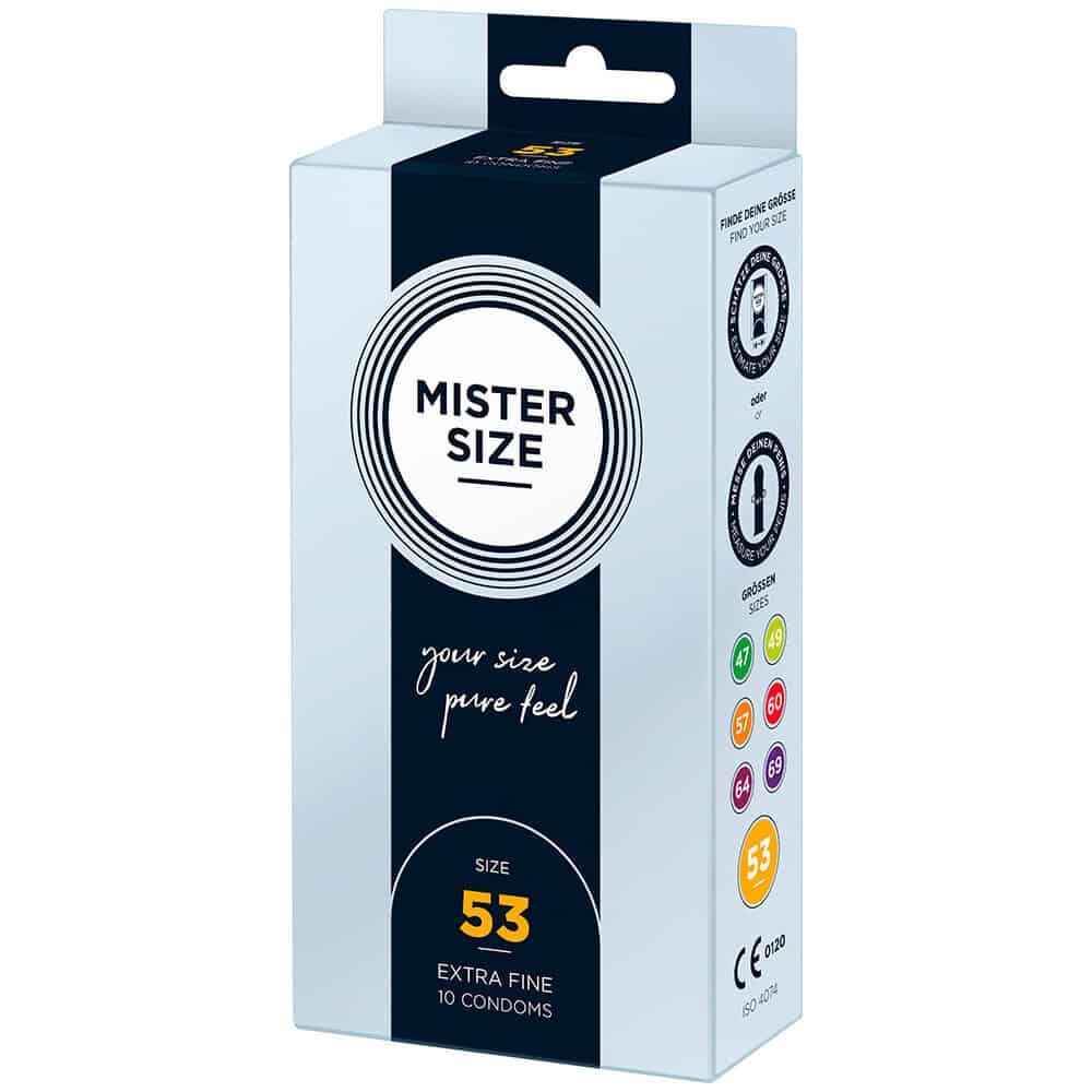 Mister Size 53mm Your Size Pure Feel Condoms 10 Pack Mister Size 53mm Your Size Pure Feel Condoms 10 Pack