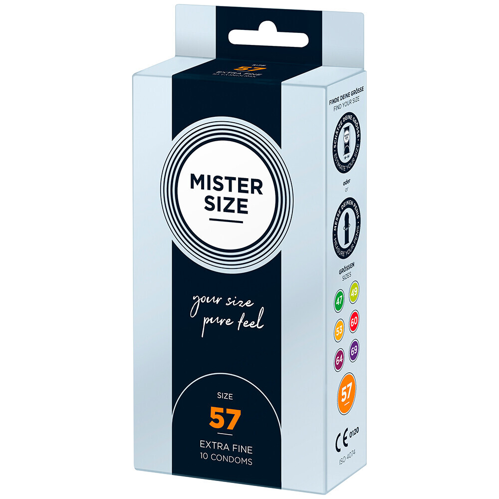 Mister Size 57mm Your Size Pure Feel Condoms 10 Pack Mister Size 57mm Your Size Pure Feel Condoms 10 Pack