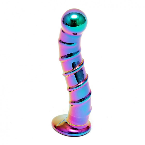 Sensual Multi Coloured Glass Nikita Dildo Sensual Multi Coloured Glass Nikita Dildo