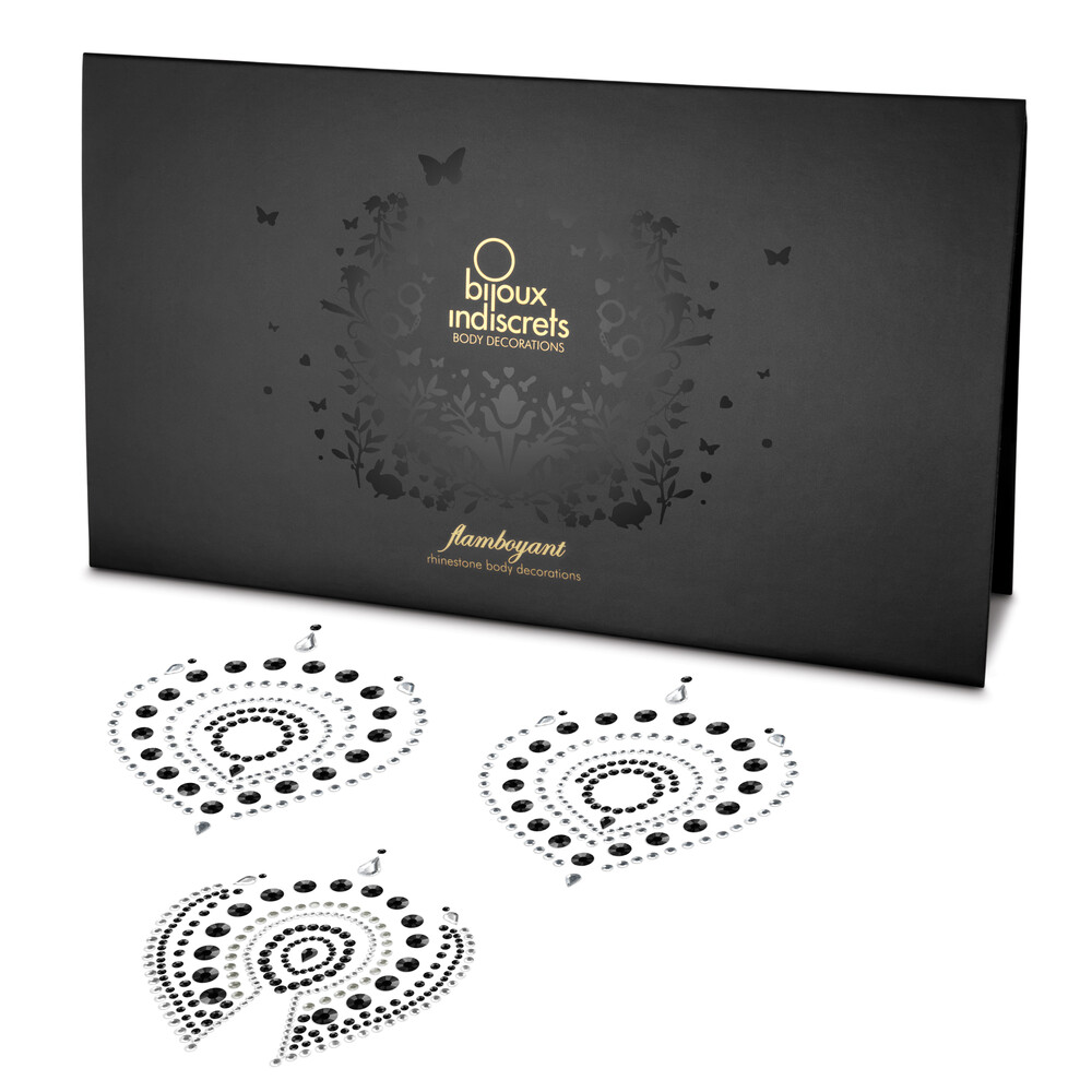 Bijoux Indiscrets Flamboyant Rhinestone Jewellery Black Silver Bijoux Indiscrets Flamboyant Rhinestone Jewellery Black Silver