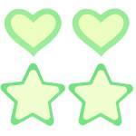 Peekaboo Pasties Glow In the Dark