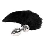 Small Butt Plug With Black Tail Small Butt Plug With Black Tail